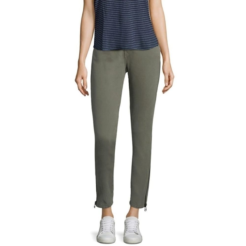 SANDRINE ROSE Women's Green Skinny Jeans 24